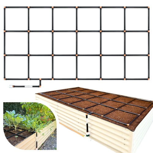Garden grid irrigation - , system